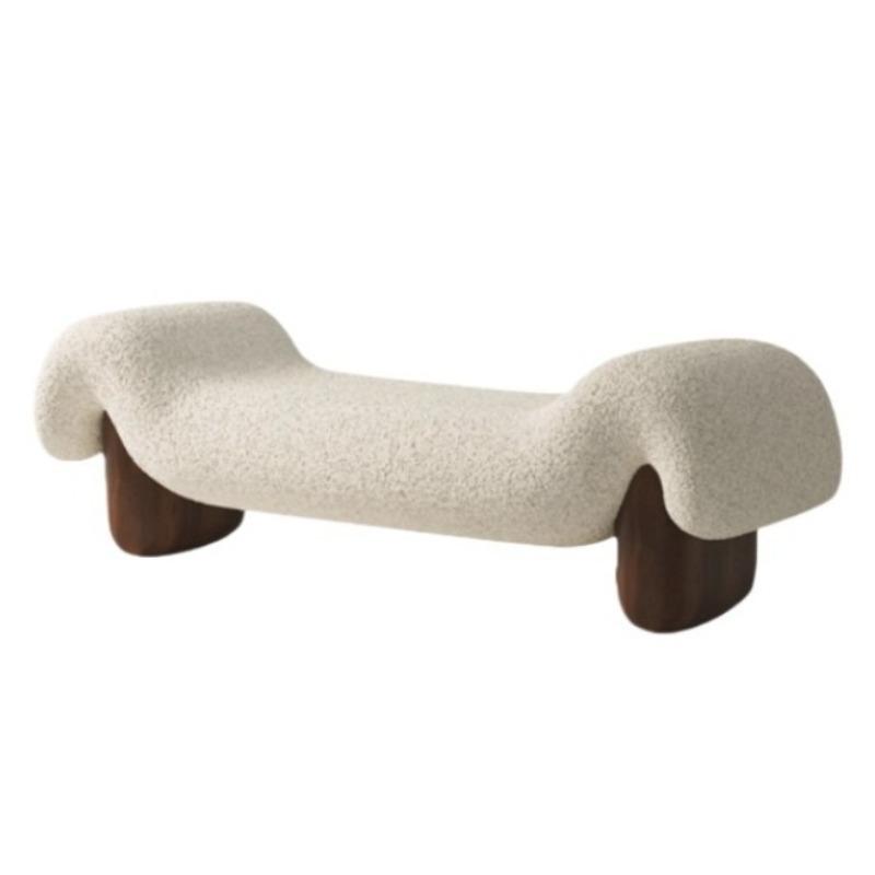 Wooden Shoe Changing Stool Retro Stools Relaxing Decorative Bedroom Low Stool Aesthetic Luxury Living Room Mid Century Stools