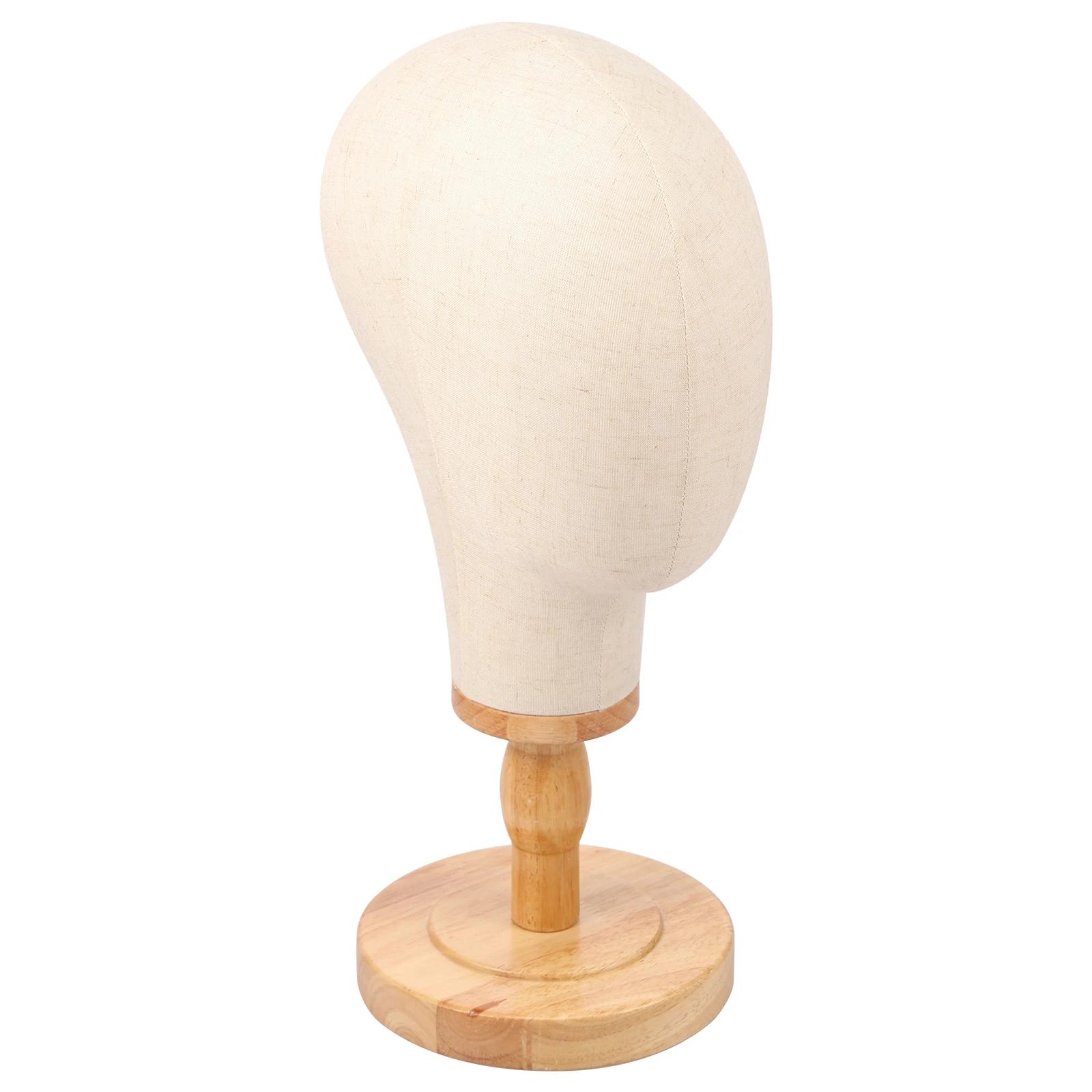 

Wig Head Stand Easy to Install Hat Display Stand Practical Wig Head Display Stand Fabric Wig Head Detachable Wig Head Holder