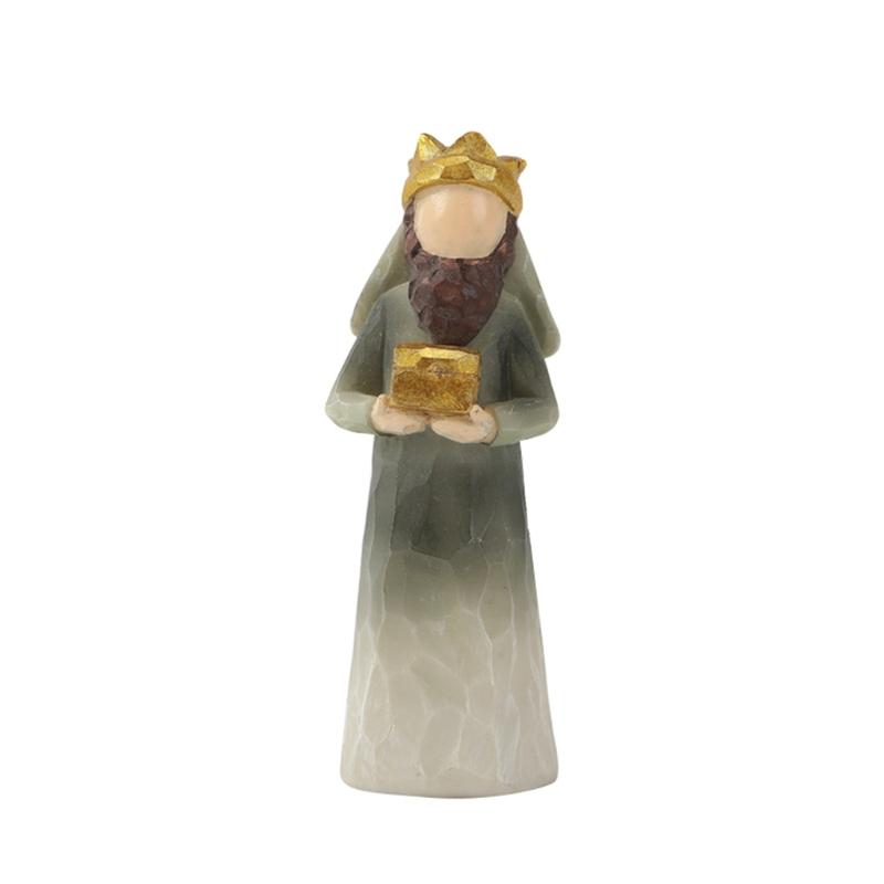 Christmas Nativity Figurines Holy Family Figure with Donkey Nativity Figure,Table Ornament Religious Christmas Decors
