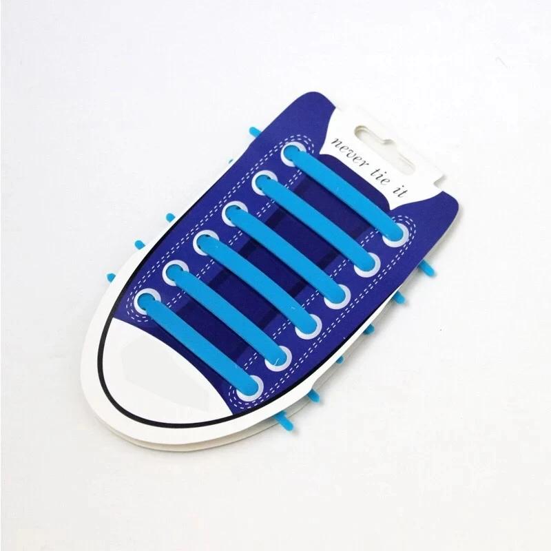 NEW 12pcs/lot Silicone Shoelaces No Tie Elastic Shoe Laces Special Shoestrings for Kid/Adult Lacing Rubber Sneakers Shoe Lace