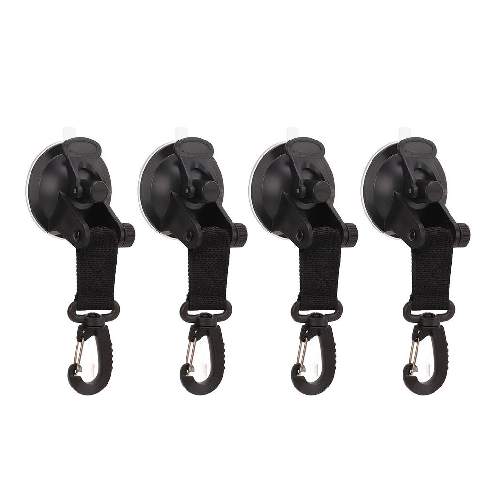 4Pcs Heavy Duty Suction Cups Anchor High Strength Portable Strong Suction Cups with Hooks for