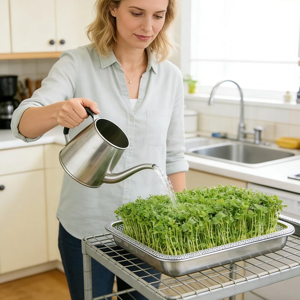 Reusable Cultivation Tool For Hydroponic Indoor Horticulture Stainless Steel Plant Germination Tray