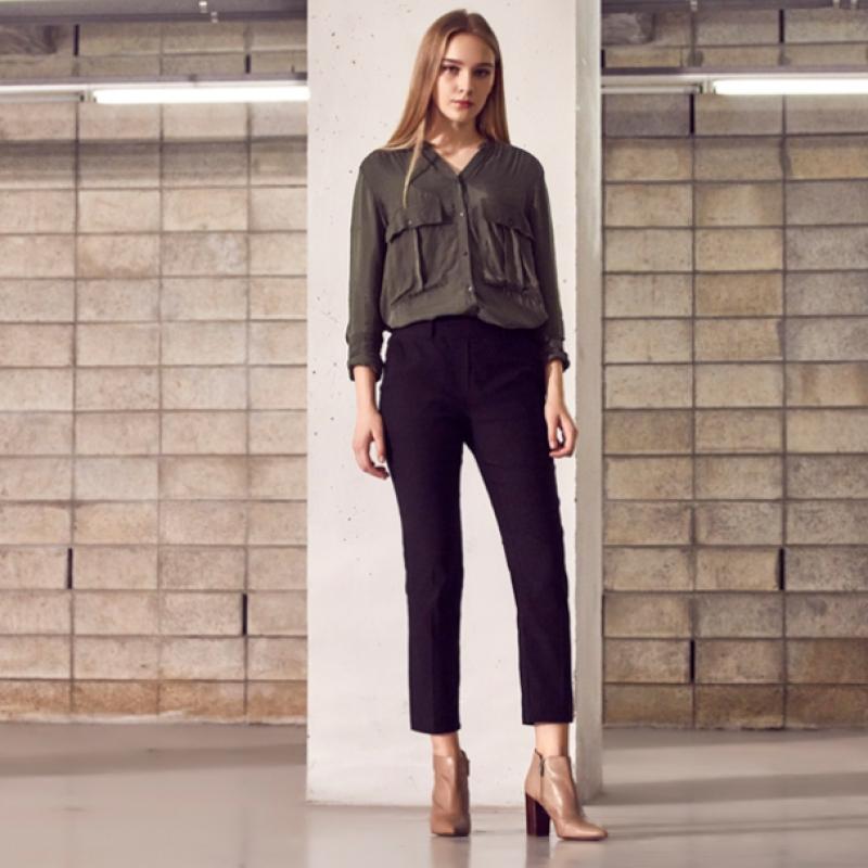Baiyu Women Easy Banding Pants Hcaw