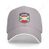 Multifunction Burundi Flag Shield Sandwich Baseball Cap Unisex Sports Casual Caps Golf Hat Fishing Outdoors