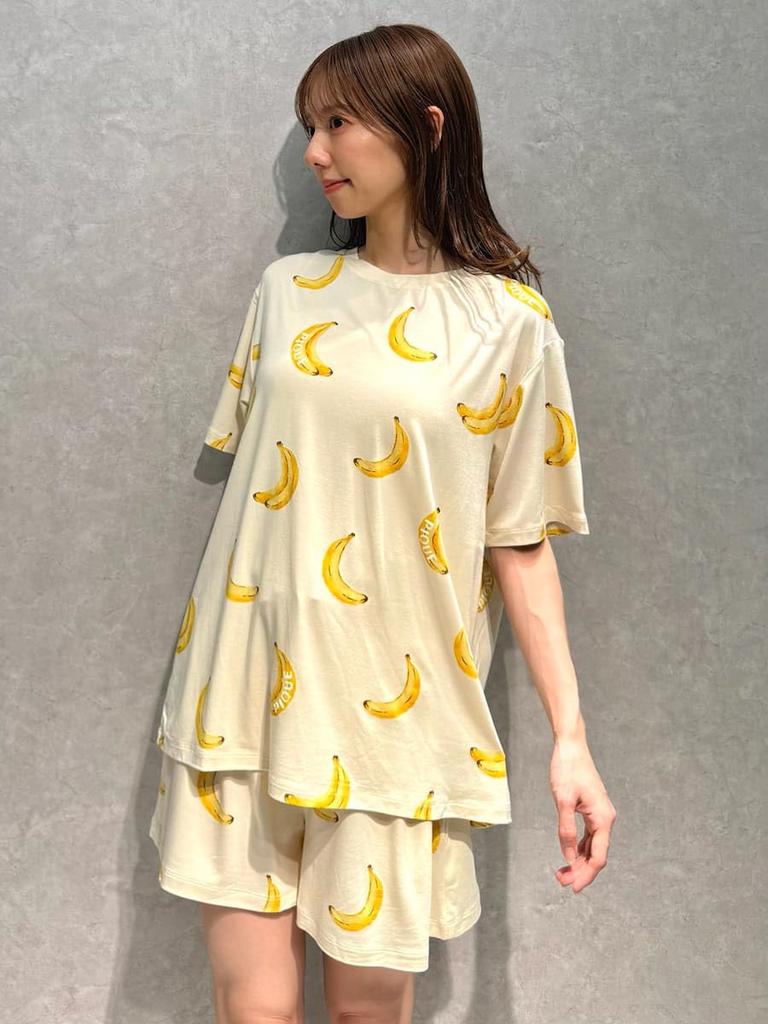 Gelato Pique Fruit Print Shorts PWCP252270 YEL Women's