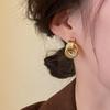 Gold Plated Triple Open Hoop Earrings Polished Shiny Surface Perfect For Daily Wear Office Party Travel