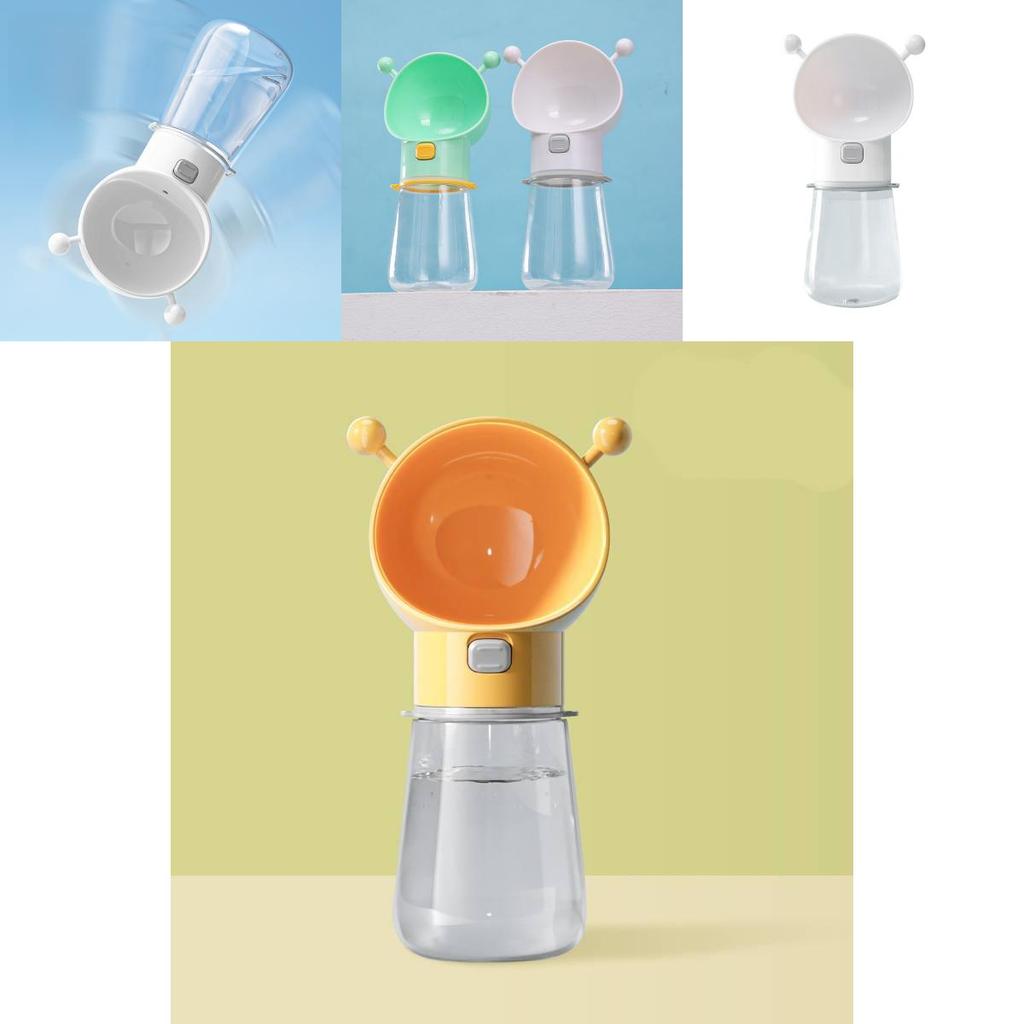 Portable Pet Drink Water Bottle With Pvc And Silicone Design For Walking And Travel