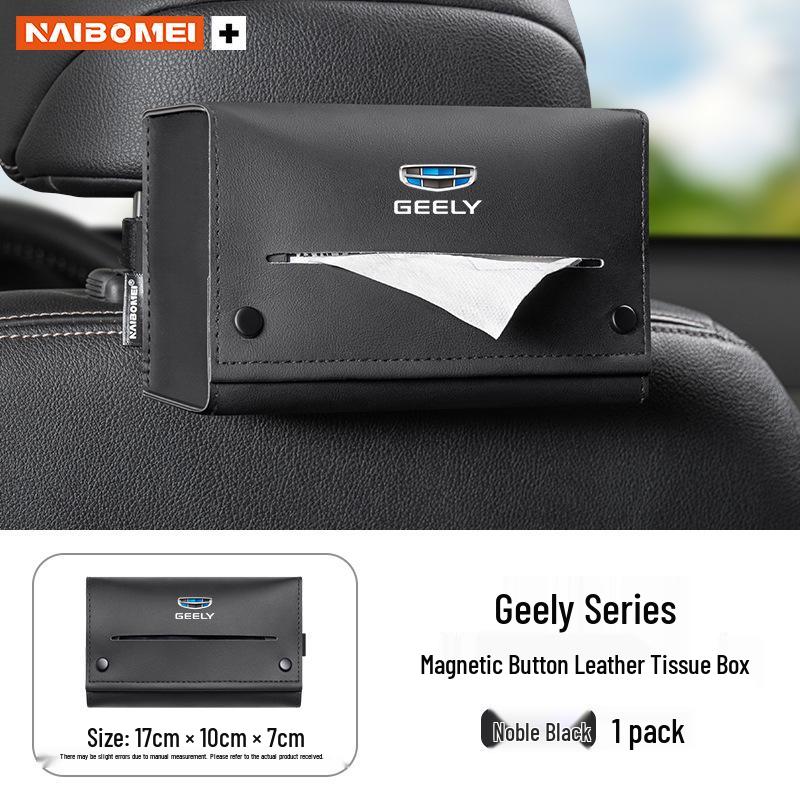 Geely Seat Armrest Tissue Box for Xingyue, Binyue, Emgrand, Borui, Geometry, ICON