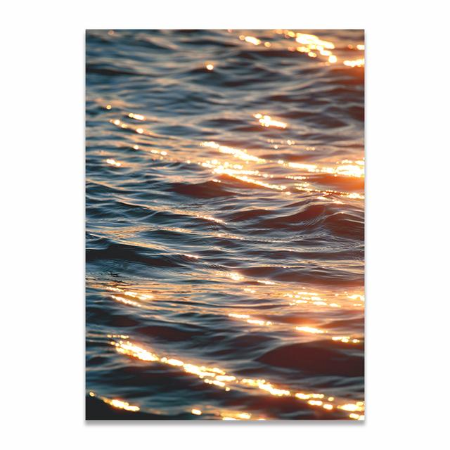 

Мерцающий морской пейзаж 2023 года, модный постер, современная настенная картина, печать на холсте, искусство для гостиной, дома, декоративная живопись 21x30cm No Framed