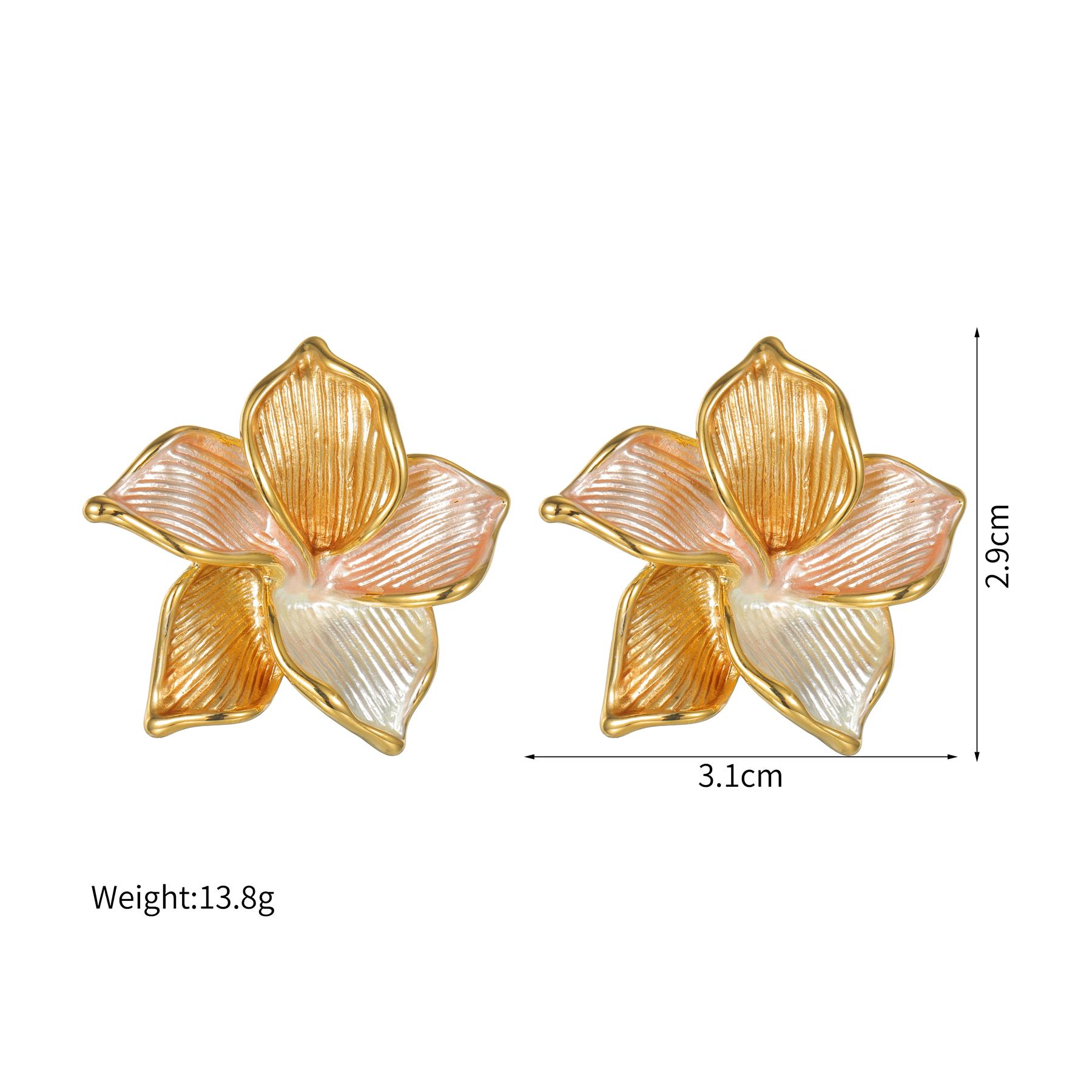

Shiny Zircon Sun Earring Women Stainless Steel Statement Multiple Styles Stone Flower Stud Earring Wedding Jewelry Gift