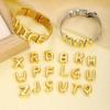 26 Engelse Alfabet Verstelbare Stalen Armband - 10mm Horlogeband Hand Sieraden