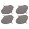 4PCS Washable Feminine Pads Gray Graphene Leakproof Breathable Reusable Sanitary Pads for Women M