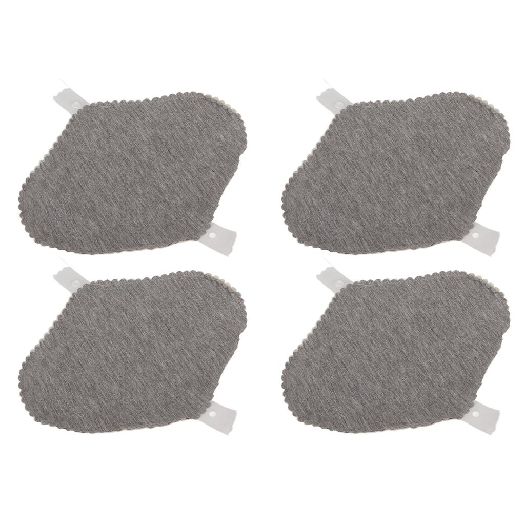 4PCS Washable Feminine Pads Gray Graphene Leakproof Breathable Reusable Sanitary Pads for Women M