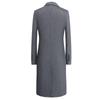 FAPAI Men's Long Wool Blend Overcoat with Detachable Down Liner