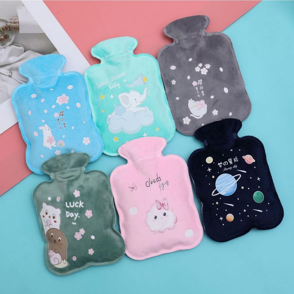 Explosion-Proof Portable Hot Water Bottle – Cartoon Design, Reusable Hand Warmer for Winter