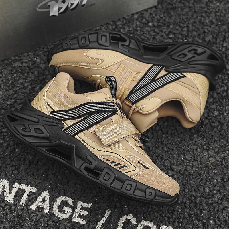 Men's Running Sports Shoes Shock-Absorbing Rebound Breathable Outdoor Racing Sneakers Men Luxury Height Increasing 5cm