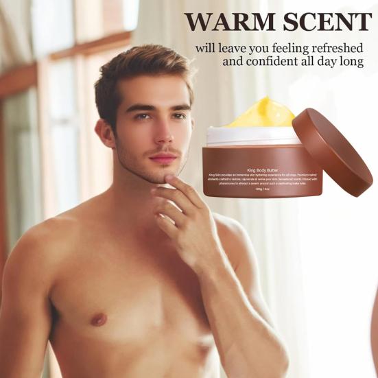 120G Men Moisturizer Hydrating Smoothing Nourishing Moisturizing Long Lasting Fragrance Portable Travel Skin Care Body Butter