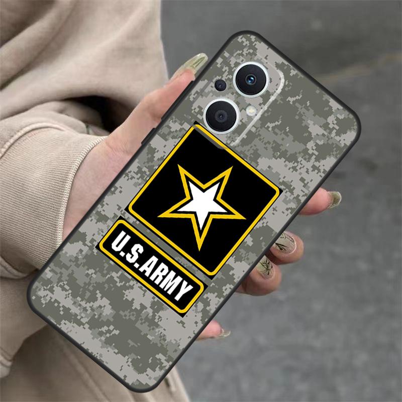 Camouflage Militär Armee Hülle Für OPPO Reno 11 11F 10 Pro 4Z 5Z 8T 5 6 7 8 Lite OPPO Find X5 X6 Pro X2 X3 Lite Abdeckung