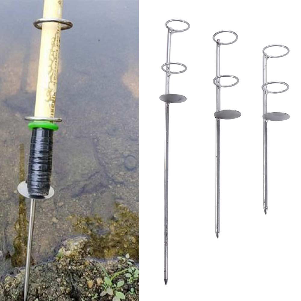 30/40/50cm Ground Spike Fishing Rod Holder Ground Rod Holder Fishing Rod Support Fishing Pole Stand