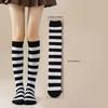 Stripe Knee Highs Socks Stripe Tube Socks Stockings Long Boot Socks for Daily Wear,Halloween Cosplay Party Costume