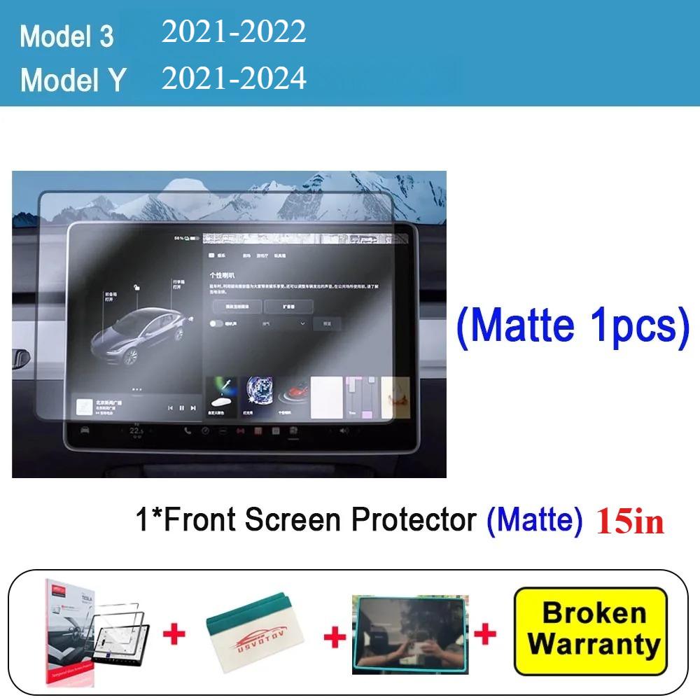 

Tempered Glass for Tesla New Model 3/Y Central Control Rear Row Navigation Protector Film Touchscreen Car Accessories 21-24