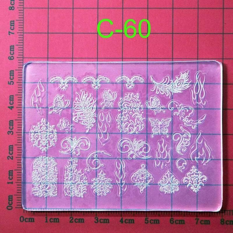 Silicone Nail Art Handicrafts Moulds DIY Nail Tools Accessories Nail Carving Molds Silicone Material for Nail Decoration