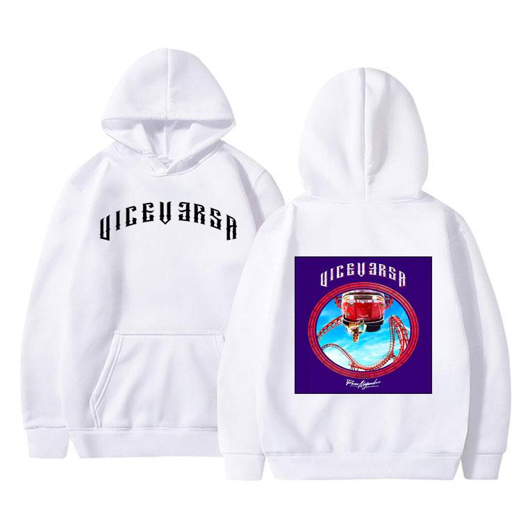 Rauw Alejandro Vice Versa Todo De Ti Album Print Hoodie Men Women Hip Hop Fashion Hooded Sweatshirt Male Vintgae Casual Hoodies
