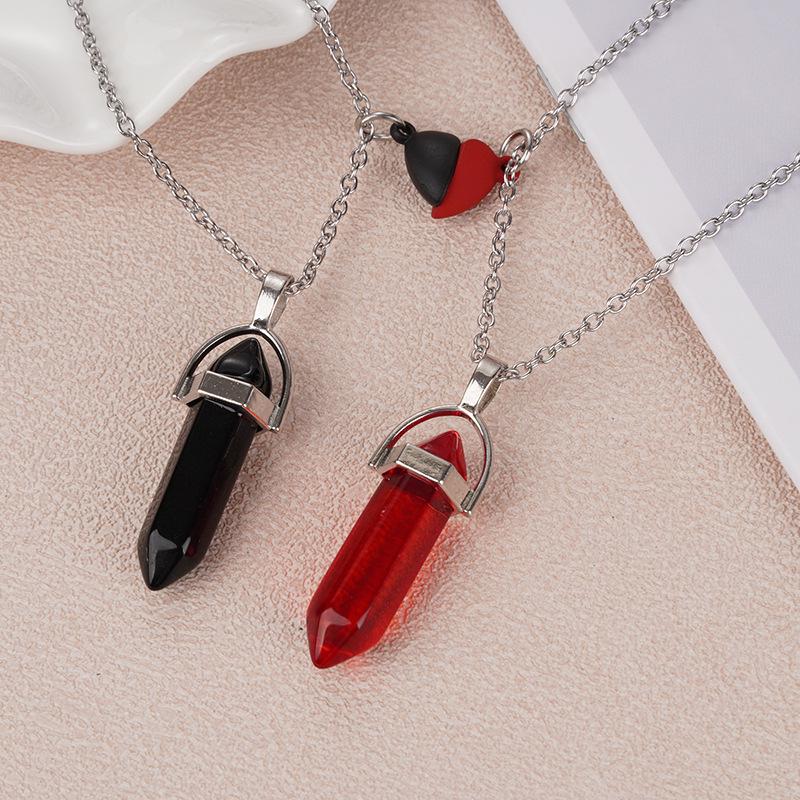 

Європейський та Американський Нефрит Шестигранний Кулон-Куля Магнітний Парний Кулон - Натуральний Камінь Кристал