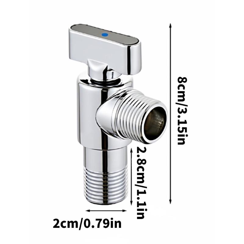 1/2inch Water Shut Off Valves with Handle Universal Water Flows Control Valves Hot/Cold Water Turn Angle Stop Valves