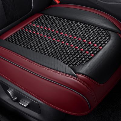 New Full-Wrapped Car Seat Cover Breathable Hole PU Car Front Seat Cushion Four Seasons Universal Anti Slip Auto Seat Protector