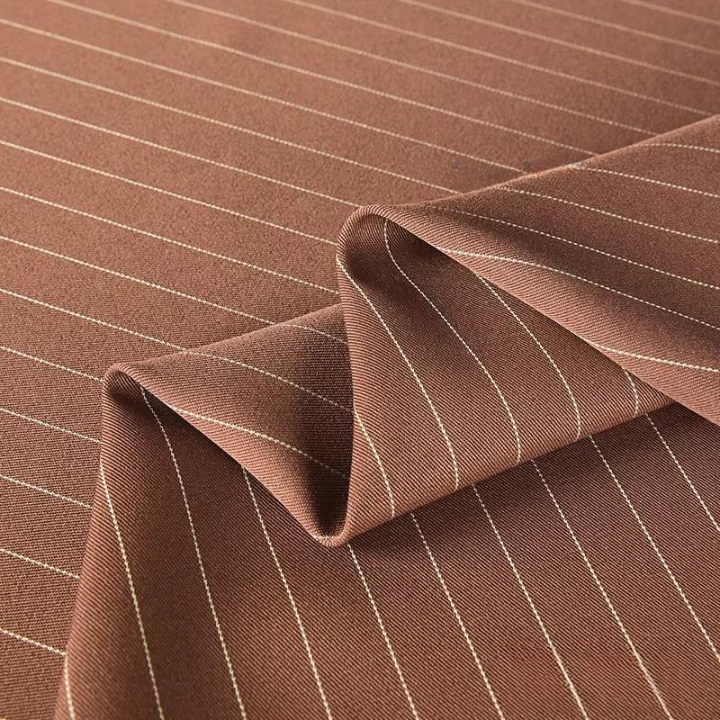 100/300/500cm Vertical Stripe Fabric Wrinkle Resistant Drapable Professional Suits Pant Dresses Office Apparel Textile Fabric
