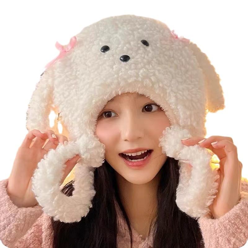 Winter Cute Puppy Ear Warm Hat - Soft, Thickened, Versatile, Student-Friendly