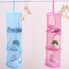 3 Shelf Hanging Storage Net Kids Toy Organizer Bag Bedroom Wall Door Closet