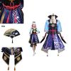 Costum Cosplay Kamisato Ayaka Genshin Impact Pentru Femei Cu Perucă Evantai Și Saboți