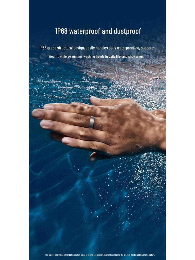 Smart Ring: Heart Rate, Blood Oxygen, Sleep Monitor & Waterproof Pedometer