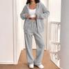 Women's Casual Sweatshirt Jacket and Jogger 2 Piece Set for Fall Winter Wear