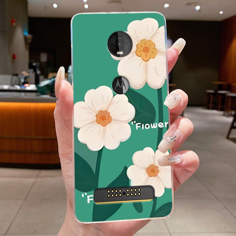 Etui Do Motorola Moto Z4 Play X4 Przezroczyste Luksusowe Modne Motyl Kwiat Miękki Silikon Tylna Pokrywa Do Moto X4 Z4 Play Etui Na Telefon