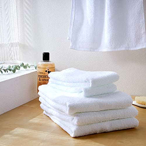 Senshu Towel Pure White Face Towels, 12-Piece Set, Made In Japan, Senshu Towels (Approx. 34 X 85 Cm), 12 White Towels