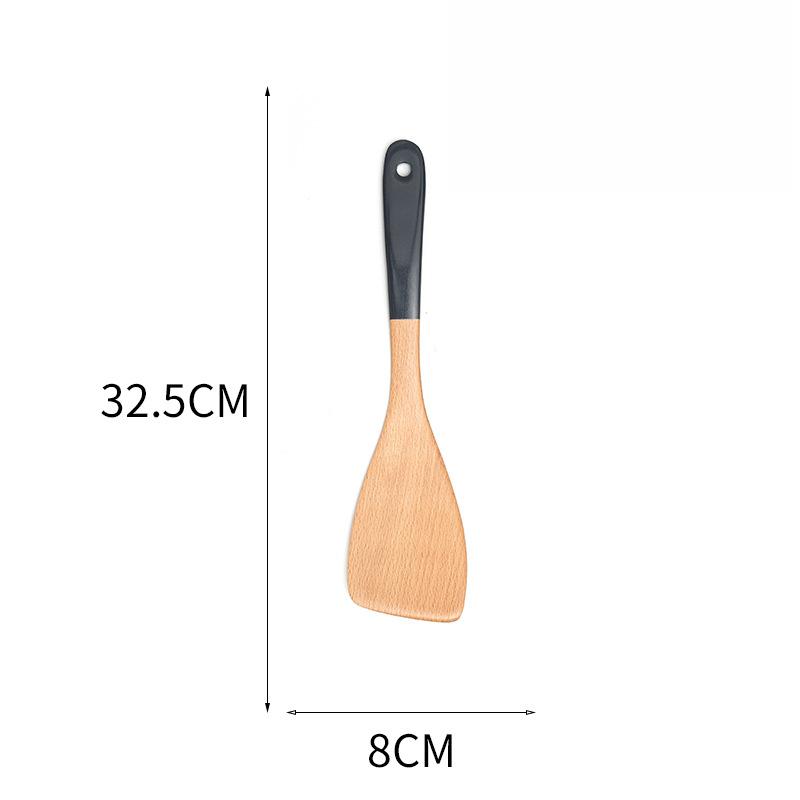 Cooking Spatula Ergonomics Design Fine Workmanship Easy To Clean Durable Serving Spoon Paddle for Home