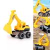 Bright Yellow Engineering Construction Truck Excavator Digger Vehicle Car Toy For Kids
