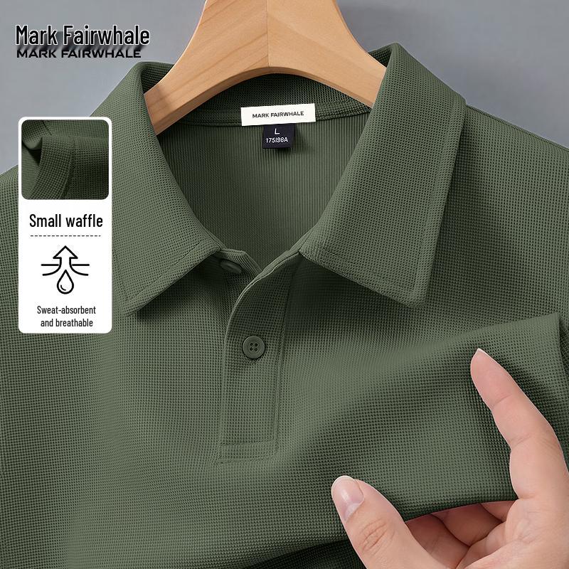 

Mark Fairwhale Men s Solid Waffle Polo Shirt 5XL
