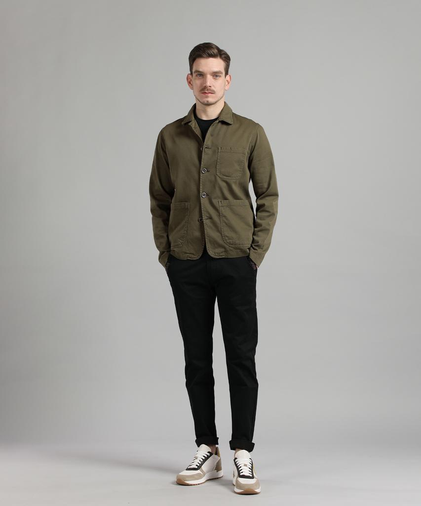 Panicale Khaki Cotton Work Jacket