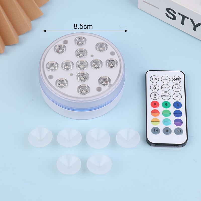 

Ip68 13 Светодиодные Погружные Фонари С Радиочастотным Пультом Управления Rgb Подводные Фонари Для Бассейна Магнит Присоски Ночник Для Пруда Бассейна Аквариума