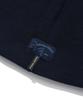 WACKY WILLY Mink Yarn Typo Beanie Navy