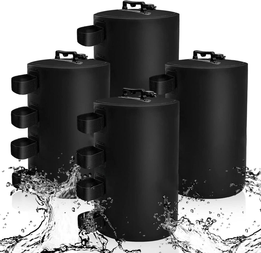 Hunenoru Tent Weight Water Filling Type 20kg Set of 4 Tarp Tent Weight 20L Sand Filling Type Weight for Tarp Tent Multi Weight One Touch Tent Compact