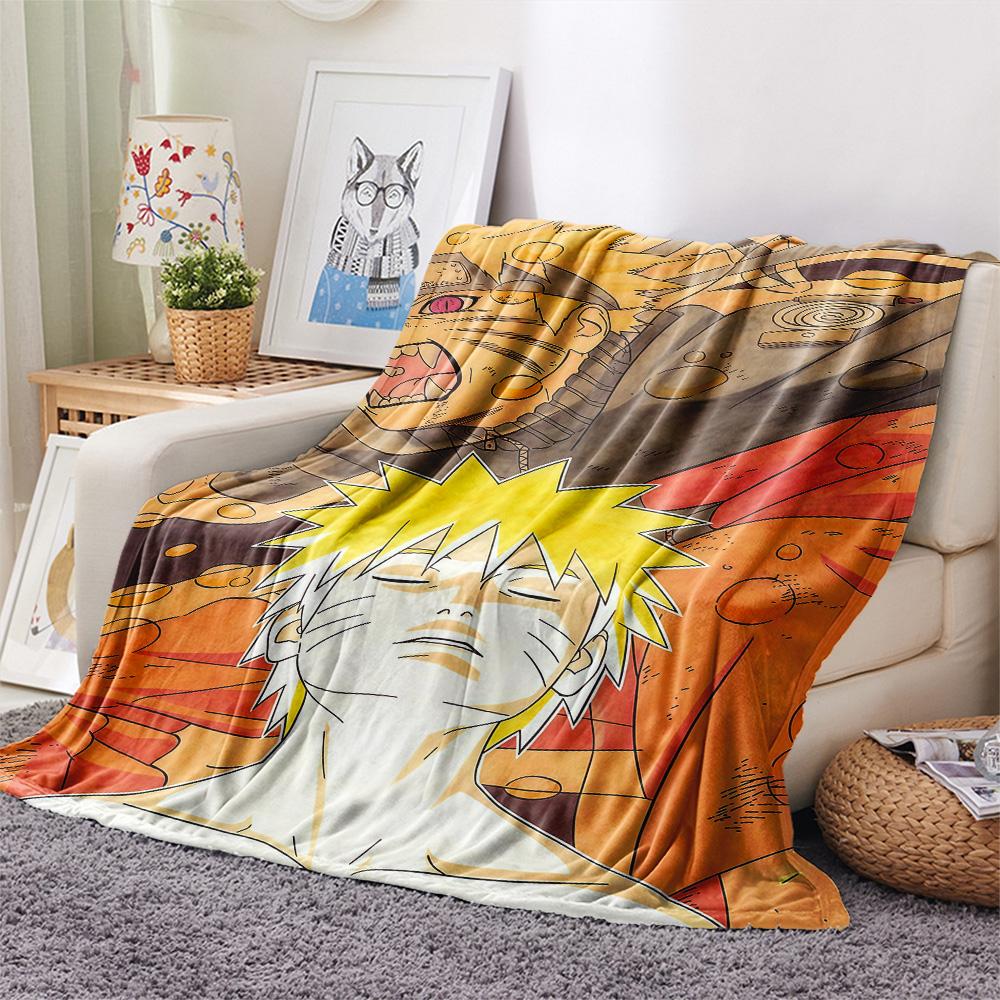 1PC Naruto Vs Pain Patterned Flannel Blanket Suitable For All Seasons For Home Decor Warmth And Comfort Gifts Holiday Present
