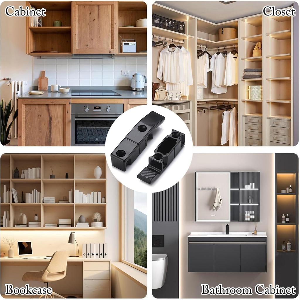10Pcs Quick Fitting Furniture Panel Board Connector Plastic Corner Brace Connection Hinge Furniture Panel Joint Bracket
