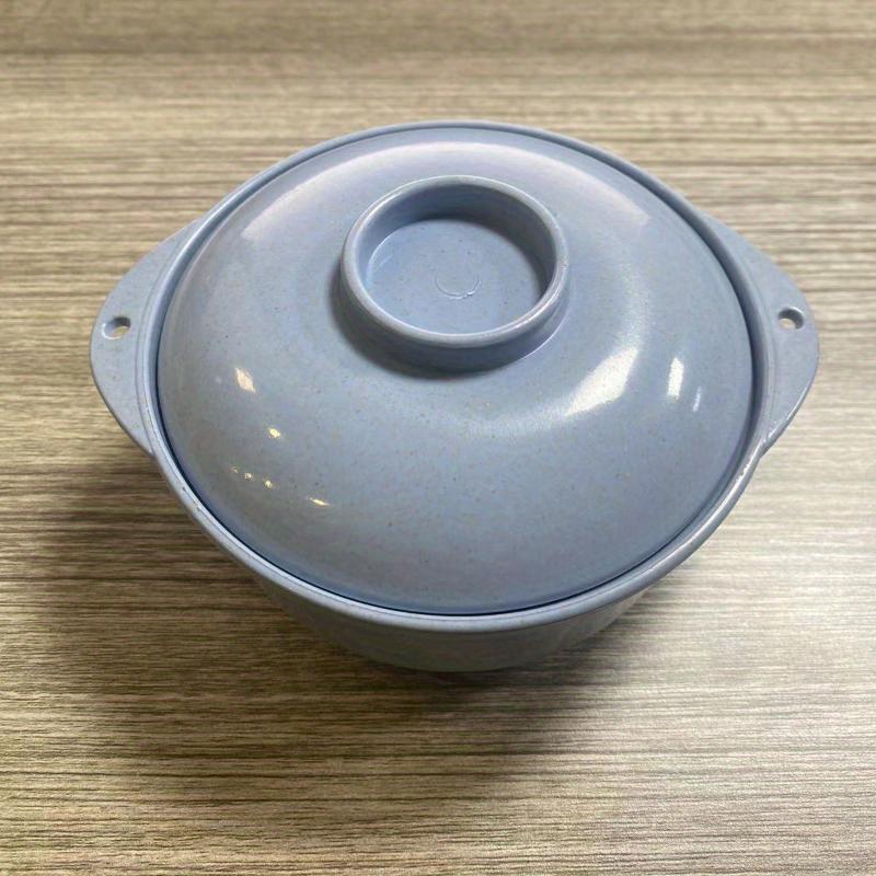 

1 Set Soup Bowl with a Lid for Instant Noodles, a Hot Rice Container Ideal for Family, And a Healthy Dining Option for Home Use. синий