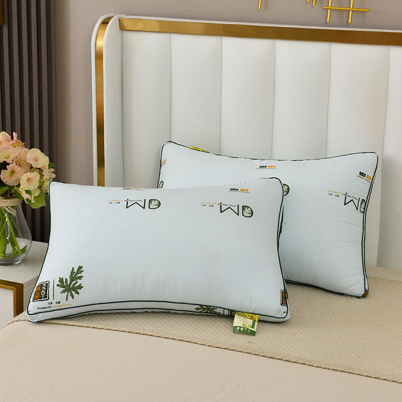 Wormwood Pillow Is Comfortable, Cervical Spine Brushed Fabric Student Dormitory Single Pillow