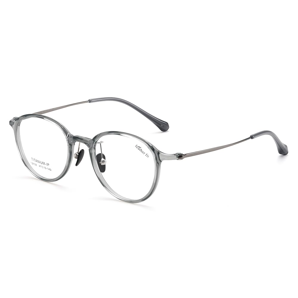 UV Titanium Alloy Clear Lenses Korean B1150 [FEISEDY] Eyeglasses, Protection, Frame, (TR90), Non-prescription, Stylish, Style, Unisex,